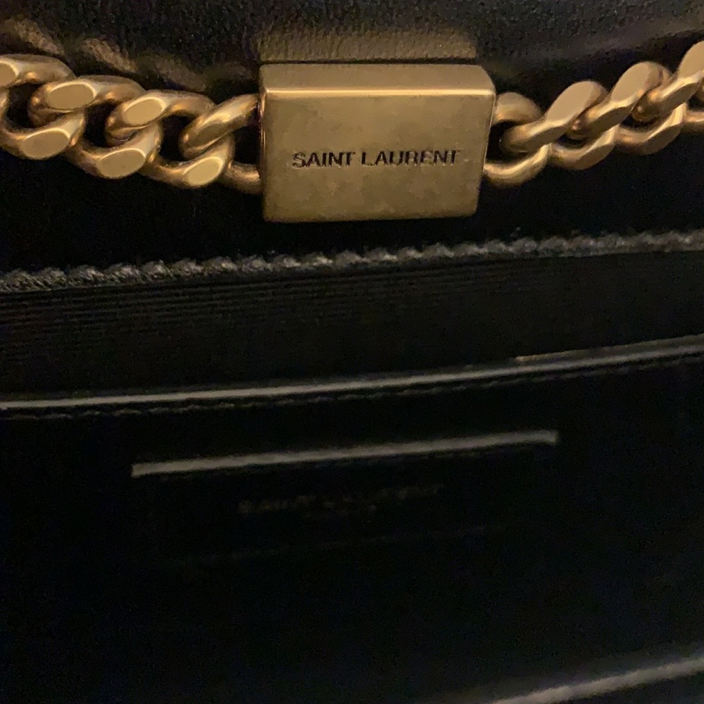 Saint Laurent Kate Monogram Velvet Tassel Bag Black 🖤 - Picture 10 of 11